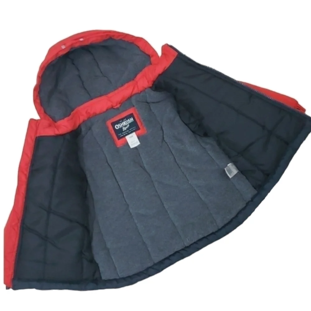 Oshkosh B'gosh~Baby Boy's 18M~Red/Black Winter 2PC Jacket/Pants Puffer.